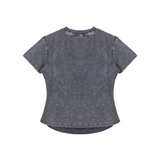 Vintage Washed Bodycon Cotton T-Shirt